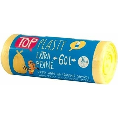 Pytel na třiděný odpad plast 60l 30ks žlutý – Zboží Dáma