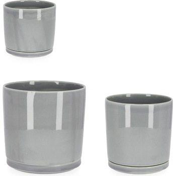 Bizzotto ДЕКОРАТИВНА САКСИЯ 3БР. eliza СИВА (0143172)