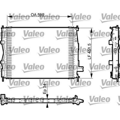 Chladič, chlazení motoru VALEO 735380 735380