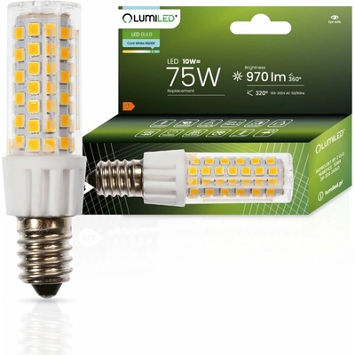 Lumiled LED žiarovka E14 T25 10W = 75W 970lm 6500K Cold 320°