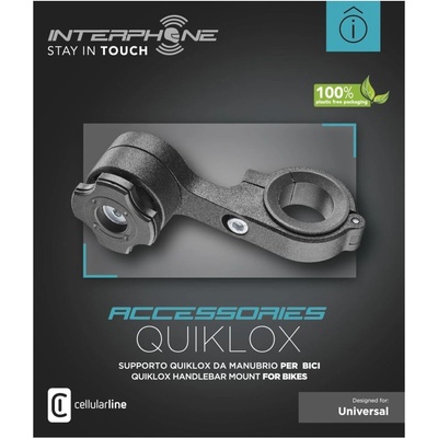 Interphone QUIKLOX na řídítka SMQUIKLOXBIKEMOUNT