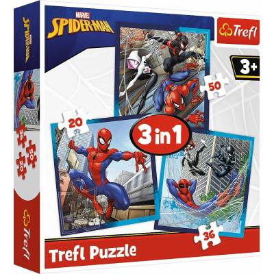 Trefl Spiderman 3 v 1 20 36 50 dielov