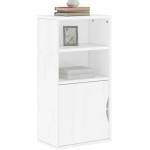 vidaXL Страничен шкаф ODDA White 40x24x79 cm Масивна дървесина Бор (4103596)