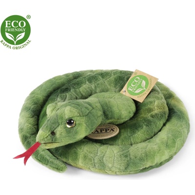 Rappa, Чехия Плюшена Змия, зелена, 90 см. , серия Еко приятели