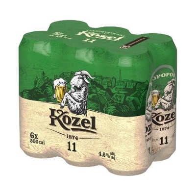 Kozel pivo 11° 6 x 0,5 l (plech)