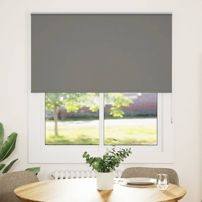 vidaXL Ролкова щора Blackout Сив 140x130 cm Ширина на плата 136, 6cm (4011110)