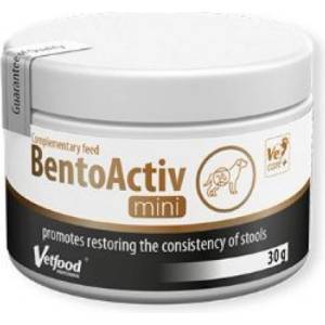 VetFood Bentoactiv - хранителна добавка на прах при диария и лошо храносмилане, 30 грама - Полша