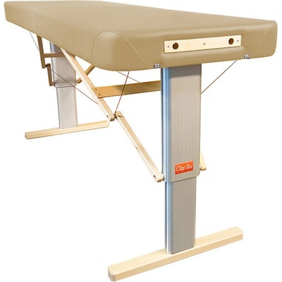 Clap Tzu Linea Prenosný elektrický masážny stôl Wellness Farba: PU béžová (dune) Rozmery: 192 x 80 cm Doplnky: sieťové napájanie + vstavané elektrické vyhrievanie od 192 x 75 cm 29 kg 13 farieb