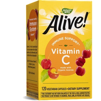 Nature's Way Алайв Витамин С (от Ацерола) 120 V капсули | Nature’s Way (15142)
