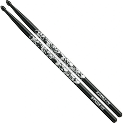 Tama O5A-S-BS Japanese Oak Skull Black with Silver Pattern