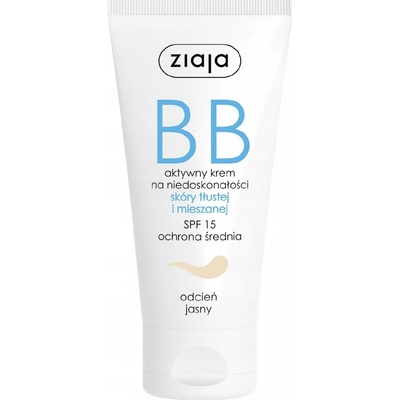 Ziaja BB Cream Oily and Mixed Skin BB krém SPF15 Light 50 ml