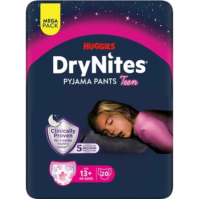 Huggies DryNites 48-60 kg Girl 20 ks XL