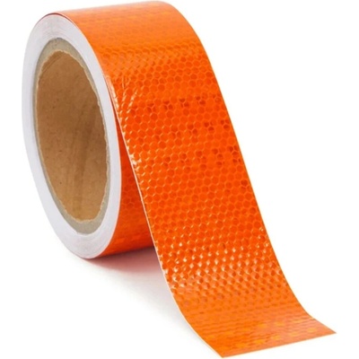 Páska reflexní samolepící 25 mm 2 m - oranžová – Zboží Dáma