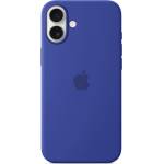 Apple Оригинален силиконов калъф IPHONE 16 Blue MagSafe