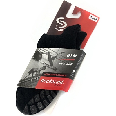 JJW Protiskluzové ponožky GYM NONSLIP INMOVE černá