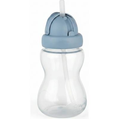 Canpol babies športová fľaša so slamkou modrá 270 ml