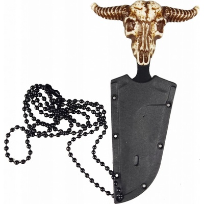 žiadna značka NÁHRDELNÍK TAKTICKÝ NÔŽ PUSH DAGGER BÝK BULL
