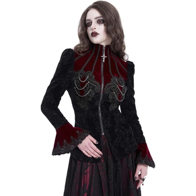 Devil Fashion kabát Red Gothic