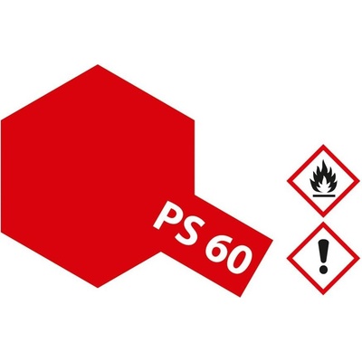 Tamiya Color PS-60 Bright Mica Red Polycarbonate Spray 100ml