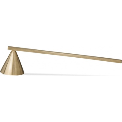 Zhášedlo svíček 16 cm, mosaz, ferm LIVING - Ferm Living Mosazné zhášedlo na svíčky Brass, zlatá barva, kov