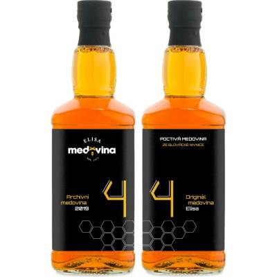 Medovina Elisa dárek k 44. narozeninám 11% 2 x 0,5 l