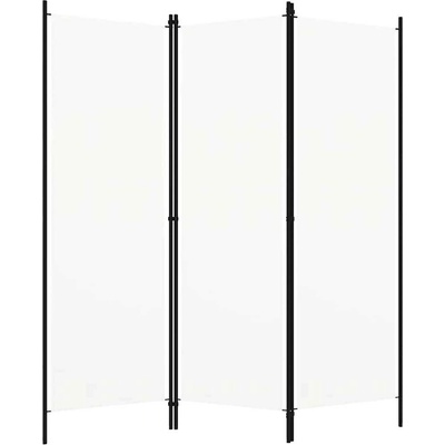 VidaXl 3dílná přepážka do místnosti bílá 150 x 180 cm