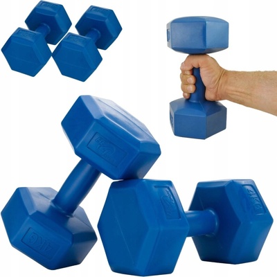 Be4Sport Pevné bitúmenové činky 2 x 4 kg