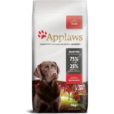 Applaws 2x15кг Adult Large Breed Applaws, суха храна за кучета - с пилешко