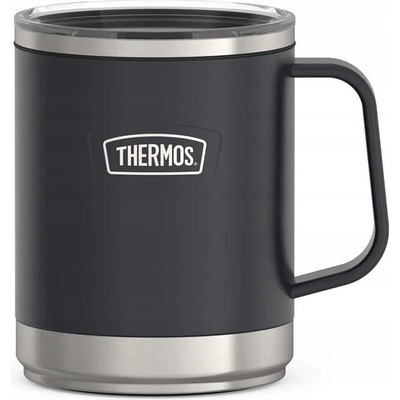 Thermos Refreshing termohrnek s madlem a brčkem 1,1 l matně černá