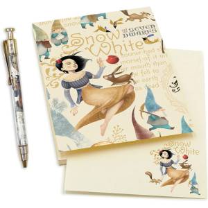 Kartos Тетрадка с химикалка 50 страници формат A6 Snow White - Kartos (FUR01034801KIT)