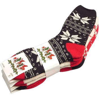 Vianočné ponožky dámske 3ks