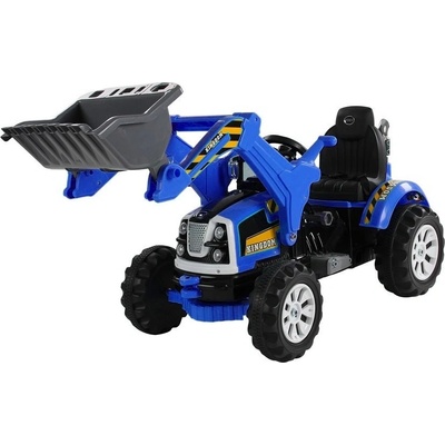 Mamido elektrický traktor s pohyblivou radlicí modrá