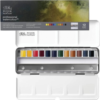 Winsor & Newton Professional Akvarelové barvy sada 12 ks – Zboží Dáma