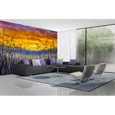 DIMEX ART Самозалепваща се флизелинова фототапета картина - тревиста поляна 375 x 250 см