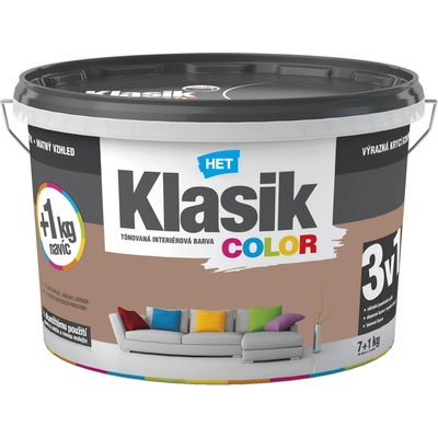 Het Klasik color 0277 hnědý 7 + 1 kg