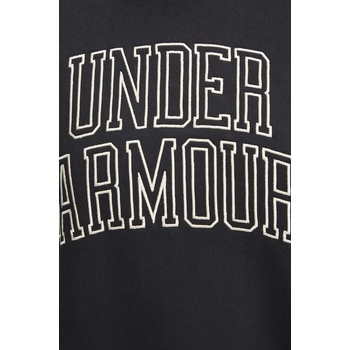 Under Armour Суичър Under Armour Icon HWT Terry в черно с апликация 1386493 (1386493)