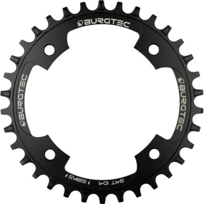 Burgtec Плоча Race на BURGTEC 104mm BCD Outside Fit Eвелосипед Steel Thick Thin (34T)
