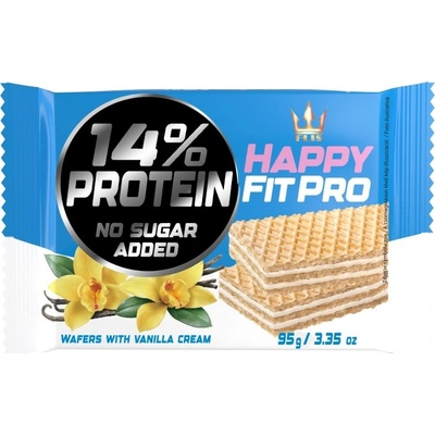Flis Happy fit oplatky s vanilkovou náplní bez cukru 95 g