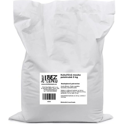 Život bez lepku Kukuřičná mouka polohrubá 5 kg