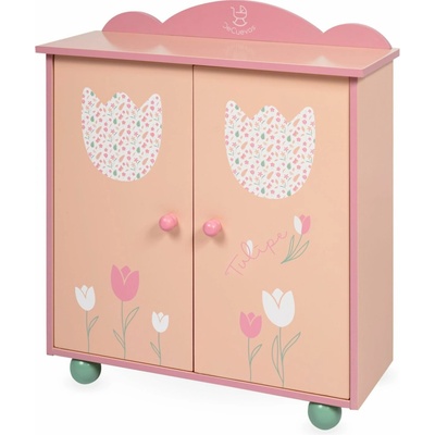 DeCuevas 55274 Dřevěná šatní skříň pro panenky s doplňky Tulipe 2025 – Zboží Dáma