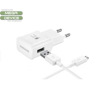 Samsung Зарядно SAMSUNG 2A, с кабел MICRO USB, EP-TA20EWE, ECB-DU4AWE show, bulk, Бял (EP-TA50EWE ECB-DU4AWE)
