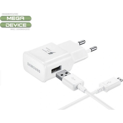 Samsung Зарядно SAMSUNG 2A, с кабел MICRO USB, EP-TA20EWE, ECB-DU4AWE show, bulk, Бял (EP-TA50EWE ECB-DU4AWE)