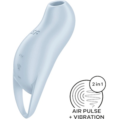 Satisfyer Pocket Pro 1 - вълнуващ клитор стимулатор (син)