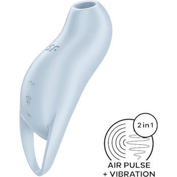 Satisfyer Pocket Pro 1 - вълнуващ клитор стимулатор (син)