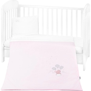 KikkaBoo Бебешки спален комплект с бродерия 5 части Dream Big Pink