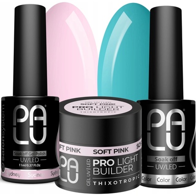 Palu Pro Light Builder Soft Gél na stavbu nechtov pink svetloružový 45g