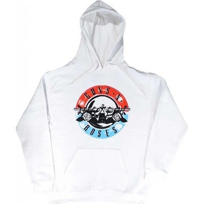 Guns N’ Roses mikina Motorcross Logo Biela