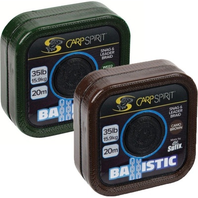 Carp Spirit šňůra Ballistic Braided Leader Camo Green 20m 35lb – Zboží Mobilmania