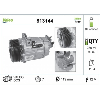 Kompresor, klimatizace VALEO 813144