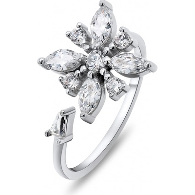 Brilio Silver Něžný stříbrný otevřený Květina RI039W